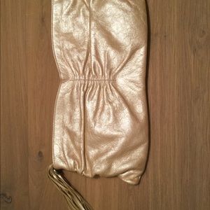 Neutral Metallic HOBO Brand Clutch Handbag